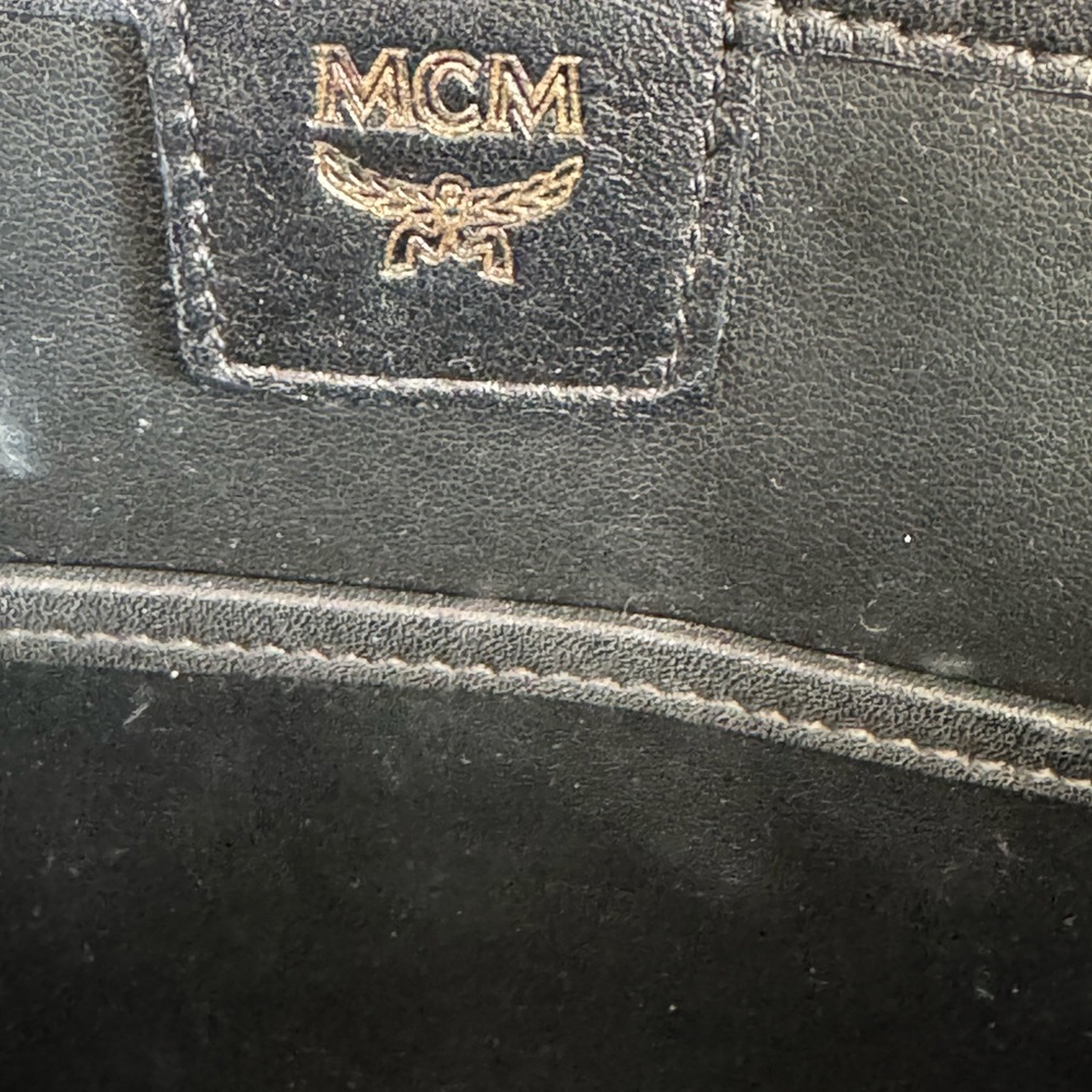 MCM Pink Backpack with Gold Accents - Picture 7 of 9